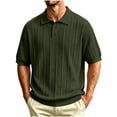 thumbnail image 2 of COSFO Mens Big and Tall Polo Shirts Golf Performance Short Sleeve Casual Shirt Textured Collared Solid Pullover Classic Fit Mens T-Shirts, 2 of 6