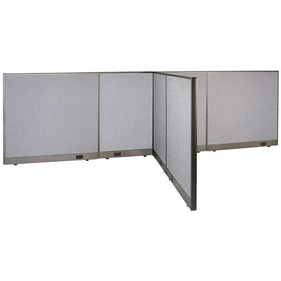 GOF T-shaped Freestanding Partition (66”D x 156”W x 48”H) Office Room Divider, Privacy Screen, Workstation Cubicle