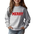 thumbnail image 3 of Merry Sweatshirts for Girl 2025 Long Sleeve Crewneck Christmas Graphic Sweatshirt Pullover Tops, 3 of 5