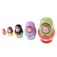 thumbnail image 2 of 2x 5PCS Wooden Russian Nesting Dolls Toys, Smaller Dolls Are Entering Into A Bigger One, Even The Smallest One Is Delicated - Ice perfke Muñecas rusas de anidación, 2 of 8