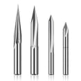 thumbnail image 1 of Router Bits Set 1/4 , Engraving Wood Carving Router Bit 6mm & 4mm, V-Groove, Profile Bit, Tungsten, 1 of 5