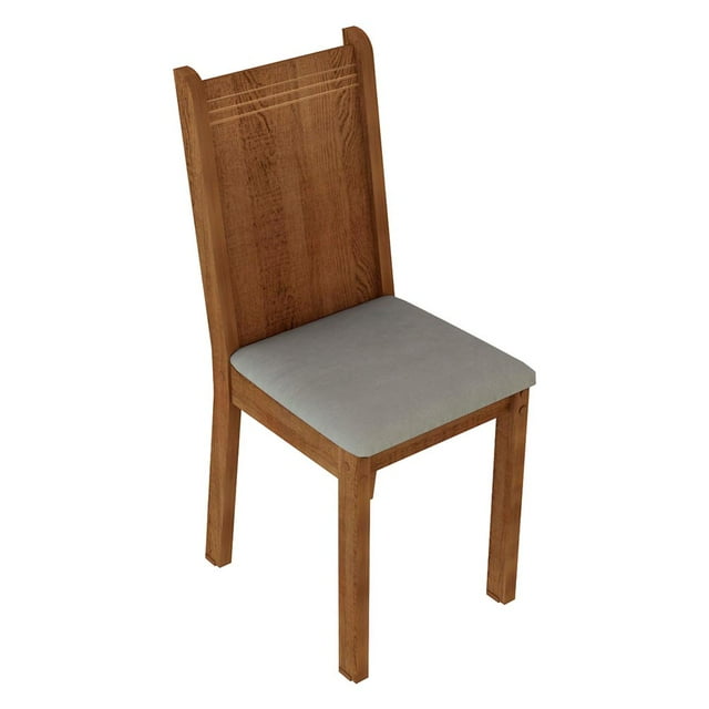 Kit 4 Sillas 4290 Madesa Marrón/Beige