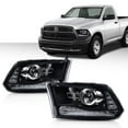 thumbnail image 2 of PIT66 1Pair Halogen W/ LED DRL Headlights Fit For 2013-18 Dodge Ram 1500 2500 3500, 2 of 9