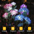 thumbnail image 5 of Luces solares para exteriores, luces de colores, luces de hortensias para decoración de patios, decoración de jardines., 5 of 5