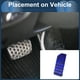 thumbnail image 3 of Cubierta de Pedales de Reposapiés Automático/Manual 1 Pcs para Honda Accord 2018-2021 Aleación de Aluminio Azul, 3 of 6