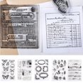 thumbnail image 2 of Fleurs Feuilles Tampon Caoutchouc Silicone Transparent Sceaux Album Photo, C0G9, 2 of 9