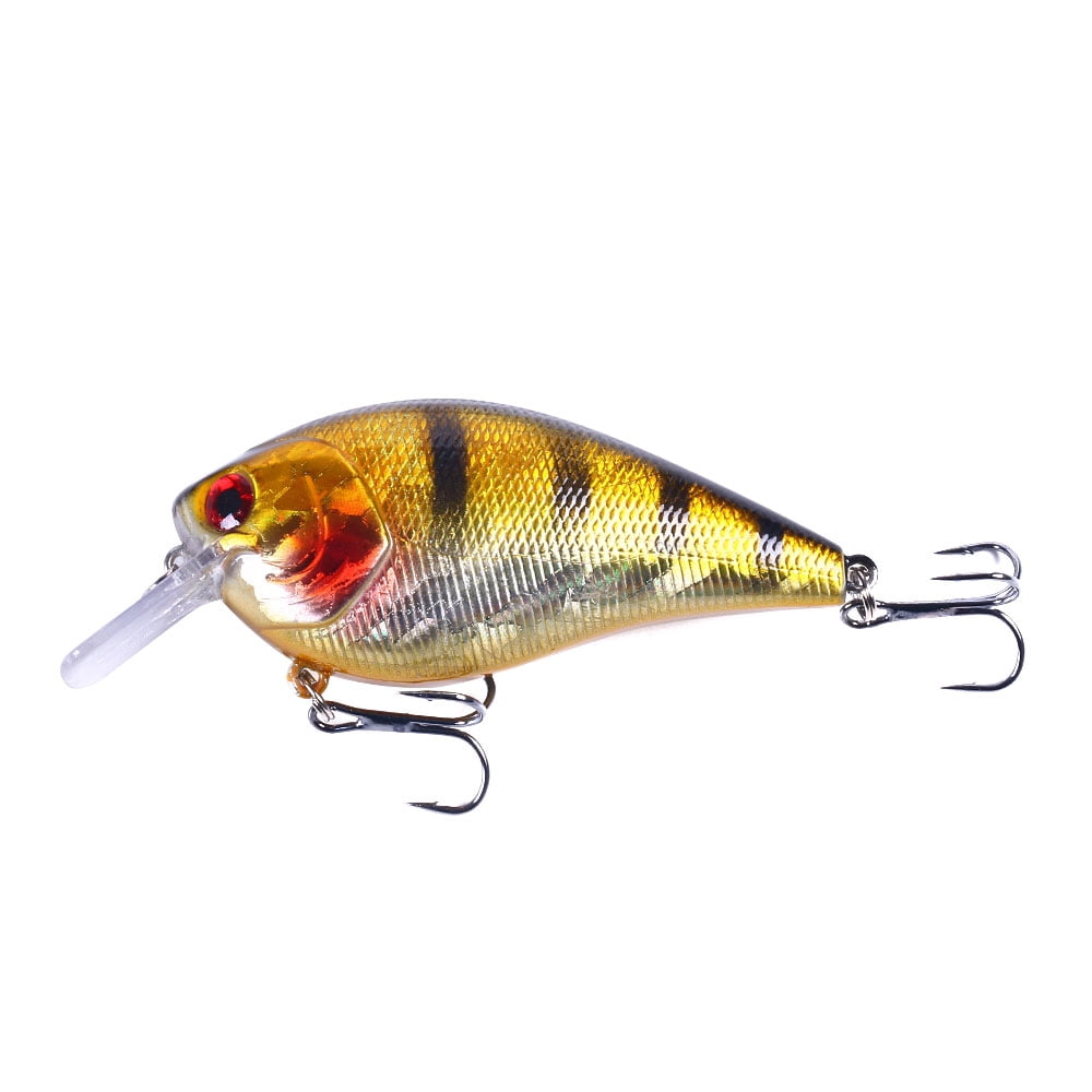 HENGJIA Bass Crankbaits, Crankbait for Bass Fishing, 3.35inches Shallow Diving Crank Bait Plopper Fishing Lure, Square Bill Crank bait Fishing Lures for Freshwater/Saltwater Trout Bass
