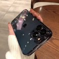 thumbnail image 1 of Luxury Plating Square Clear Phone Case For iPhone 12 13 14 Pro Max Plus Silicone Frame Shockproof Cover, 1 of 5
