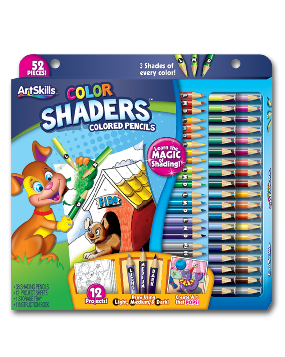 ArtSkills Kids Colored Pencil Drawing Activity Kit, Learn to Shade with Pencils, 52 Pc ArtSkills Kids Colored Pencil Drawing Activity Kit, Learn to Shade with Pencils, 52 Pc