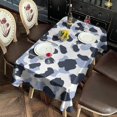 thumbnail image 6 of Blue and Dark Blue Leopard Pattern Rectangle Tablecloth 60"x120",Waterproof Polyester Rectangle Table Cloth, Wipeable Spillproof Polyester Tablecloth for Dining, Camping, Indoor and Outdoor, 6 of 6