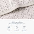 thumbnail image 5 of Texere 100% Organic Cotton Cable Jacquard Luxury Towel Sets, Light Taupe (2 Hand & 2 Wash Towels), 5 of 6