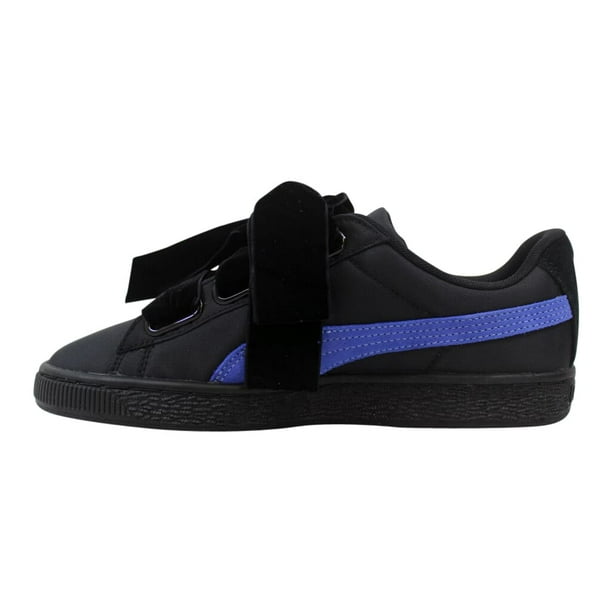 PUMA Women s Basket Heart Nylon Wn Puma Black Baja Blue 6 M US