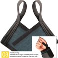 thumbnail image 4 of Opolski 1 Pair Wrist Wraps with Thumb Loop Fastener Tape Design Powerlifting Weightlifting Wrist Braces, 4 of 8