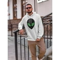 thumbnail image 2 of Classic Alien Head Design Hoodie Men -GoatDeals Designs, Male x-Large, 2 of 4
