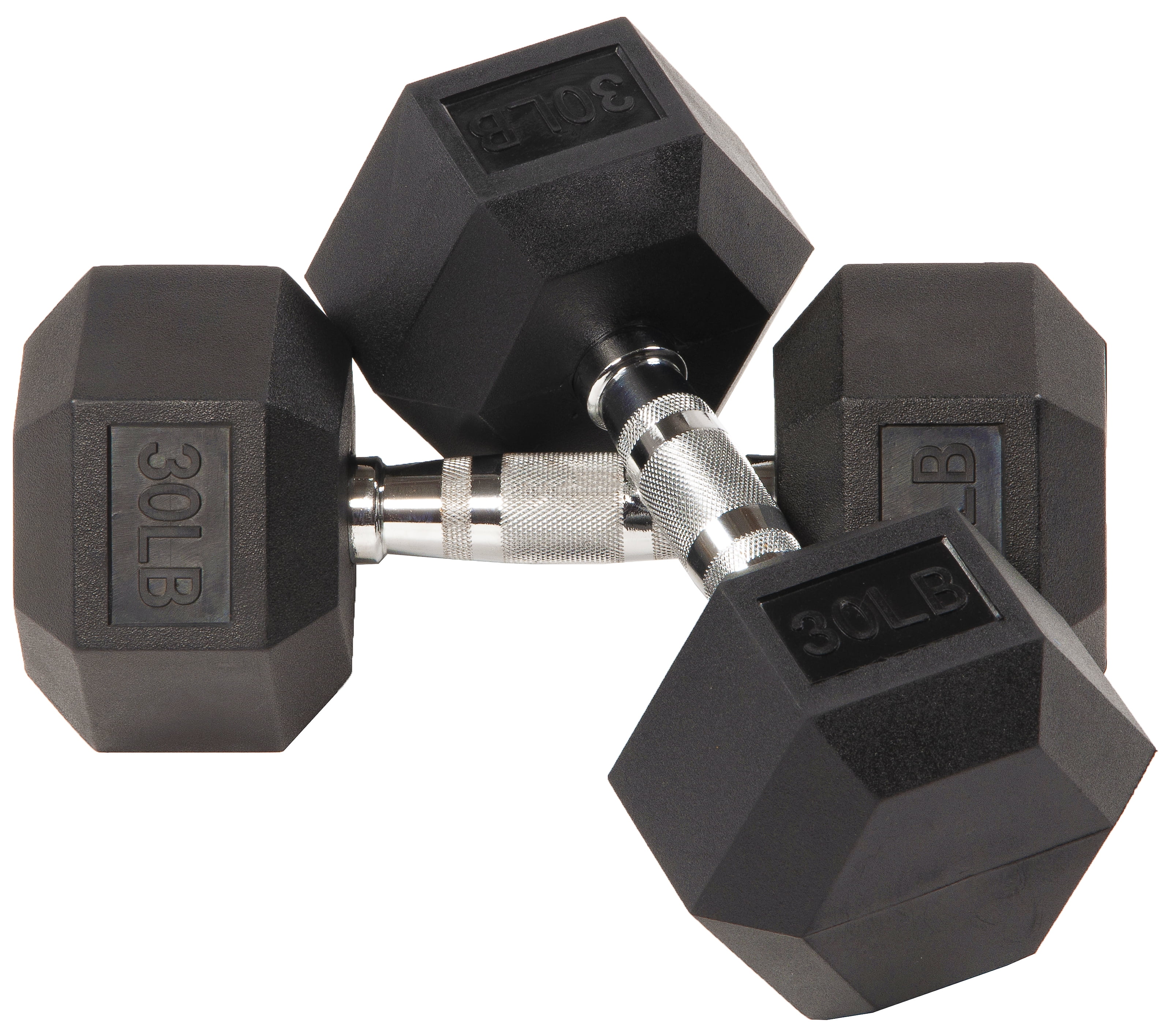 Body-Solid Rubber Coated Hex Dumbbell PAIRS ranging from 3 lbs to 120 lbs 