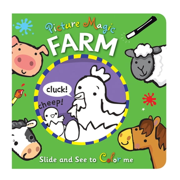 Pre-Owned Picture Magic: Farm: Slide and See to Color Me (Board book) 1438050321 9781438050324