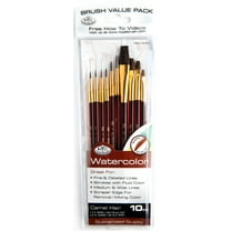 Royal & Langnickel - 10pc Super Value Synthetic Watercolor Artist Brush Set