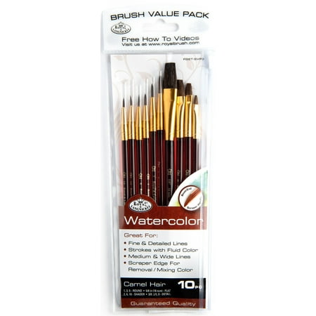 UPC: 0090672050229 | Royal & Langnickel – 10pc Super Value Synthetic Watercolor Artist Brush Set