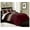 Burgundy Coffee Brown, variant on Loft 8-Piece California King Comforter Set, Gray/Blue/Black Luxury Striped Bedding for All Season