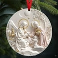 thumbnail image 4 of KOYPTL Christian Catholic Gifts for Women Faith,Christmas Ornaments Religious Gifts for Women,Men,Christian Gift for Mom,Dad,Christmas Decor Gift Christmas Tree Decoration Acrylic Ornament, 4 of 5
