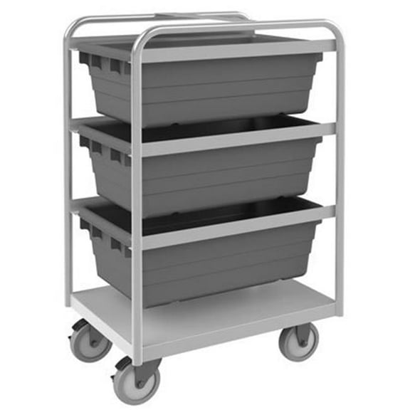 42 in. Stainless Tub Rack Cart - 300 lbs