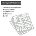 thumbnail image 4 of Self Adhesive Vinyl Letter Alphabet Number Stickers,White 1" 76 Count/Sheet,6 Pack, 4 of 5