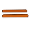 thumbnail image 2 of S SERENABLE 2X Orange Amber Motorcycle Rectangle Front Fork Leg Reflector Warning for, 2 of 6