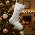 thumbnail image 5 of Velvet Christmas Stocking Soft Sock Scene Decoration Hanging Ornament Festive Display Piece Holiday Decor Sock Polyester Material Multiple Colors Available, 5 of 5