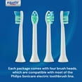 thumbnail image 4 of Equate SmileSonic Pro Advanced Clean Sonic Replacement Toothbrush Brush Heads for Adults, White - 3 Count, 4 of 12