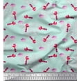 thumbnail image 1 of Soimoi Green Moss Georgette Fabric Lips & Lipstick Fashion Print Sewing Fabric Yard 42 Inch Wide, 1 of 3