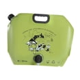 thumbnail image 2 of Bolsa contenedora de agua plegable a prueba de fugas de 8L para acampar con tapón, soporte de almacenamiento, Verde, 2 of 9