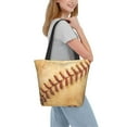 thumbnail image 5 of Lafuoo Vintage Baseball Pattern Canvas Backpack, Zipper Laptop Backpack Travel Bag Sports Bag Unisex-One Size, 5 of 7