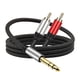 thumbnail image 1 of Cable adaptador de 635 mm a 2RCA Cable divisor de audio profesional Y Cable de inserción JShteea  El nuevo, 1 of 8