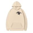 thumbnail image 6 of Valora Men Sweatshirt Men's Hooded Sweatshirt for Casual Style with European Embroidery Versatile Hoodie Cardigan Top for Men and Women Khaki M, 6 of 7