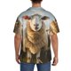 thumbnail image 3 of Fotbe Cute Prairie Sheep Herd Camisa Estampada de Manga Corta para Hombre, Casual de Verano, Estilo Playero, Sin Arrugas-Small, 3 of 5