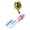 Pink, variant on Tnobhg Fishing Glow Stick with Bell Super Bright Waterproof Battery-operated Compact Size LED Luminous Fishing Pole Glow Stick