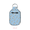 Blue, variant on Lightning Bolts Hand Sanitizer Holder