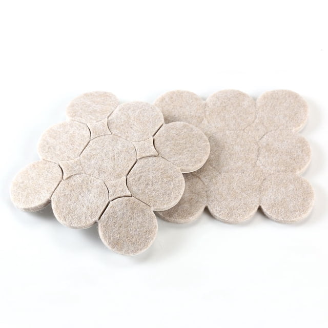 IDEANATEGRATE 36Ud Protectores De Redondos De Fieltro Beige Para Muebles Con Uso