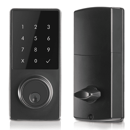 OAKS Electronic Deadbolt Smart Door Lock, LED Touch Screen Keypad, Bluetooth Smart Phone Enabled Keyless Access, Easy to (Best Smart Lock System)