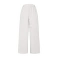 thumbnail image 5 of AherBiu Wide Leg Pants for Women Elastic High Waisted Straight Fall Casual Loose Lightweight Trousers, 5 of 6