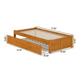 thumbnail image 2 of AFI Concord Twin Wood Platform Bed with Footboard and Twin Trundle, Light Toffee, 2 of 6