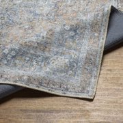 Surya Tahmis Traditional Style Low Pile 100% Polyester Area Rug, 7 x 9 Blue, Slate, Beige, Light Gray Pet Friendly, Ind/Out, Machine Woven Stain Resistant, THI2705-679