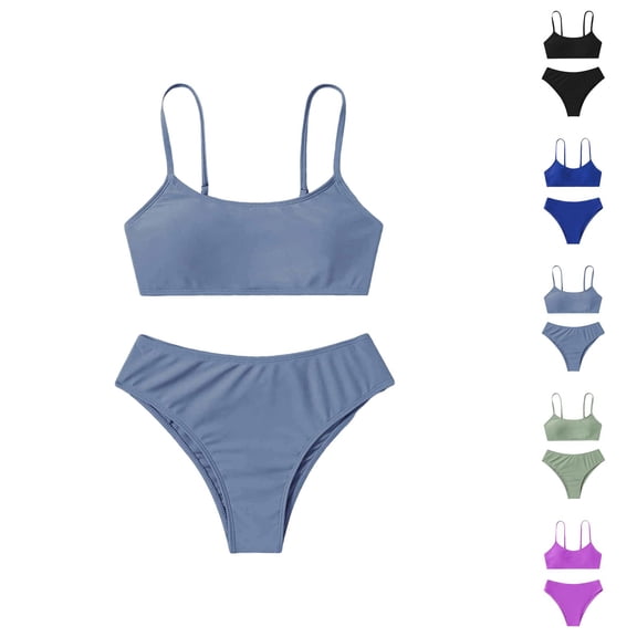 Girls Swimsuit Girls Bathing Suits Girls Swimwear for Girls Sporty Bikini Style Swimsuit for Kids Lightweight Durable Quick-Dry Beachwear