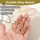 thumbnail image 4 of Uxcell 40Pcs Aleación de Pendientes de Bisel Abierto, Colgante de Marco Hueco de Hoja, Dorado, 4 of 6