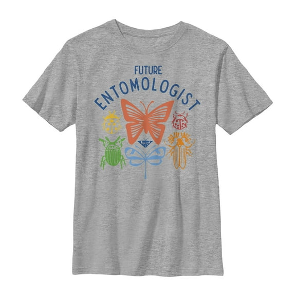 Boy's Lost Gods Future Entomologist  Graphic Tee Athletic Heather Large