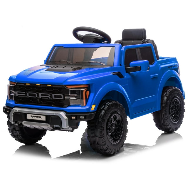 VOLTZ TOYS Licensed Ford F-150 Raptor 12V Ride-On Truck for Kids – Dual 25W Motors, Remote Control, LED Lights & Music