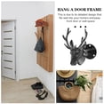thumbnail image 5 of GOOHOCHY Creative Deer Head Hanger with Iron Antler Design for Wall Hook Decor Black Retro Effect 6.3 Inches, 5 of 8