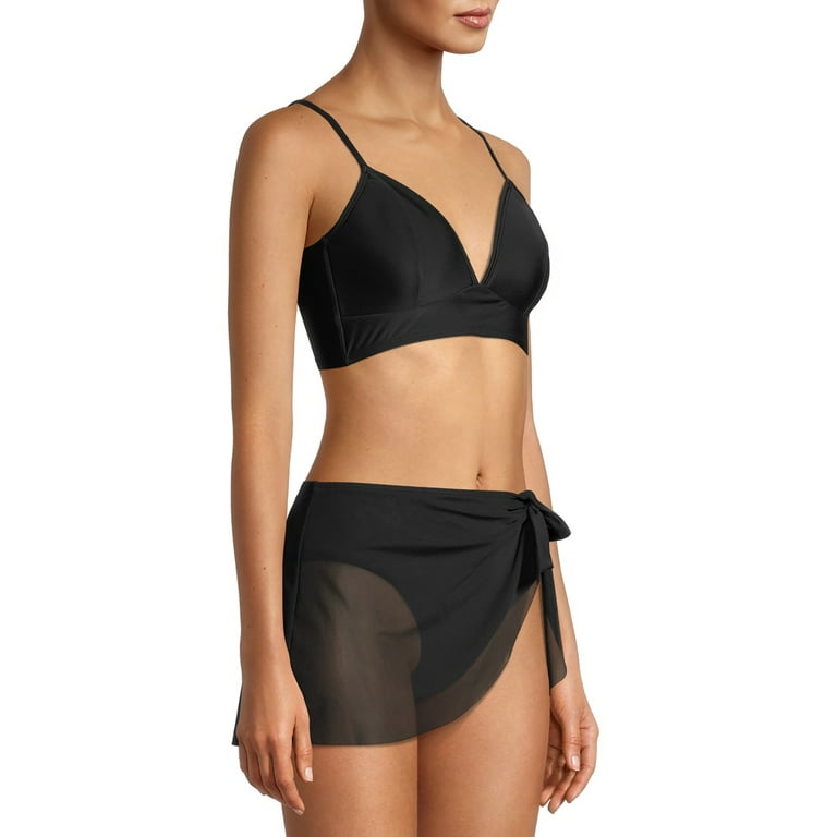 slå forvridning Spil Time and Tru Molded Longline Bikini Top - Walmart.com