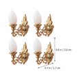 thumbnail image 2 of 4pcs Simulated Wall Lamps Mini Luminous Wall Lamp Sand Table DIY Materials, 2 of 2