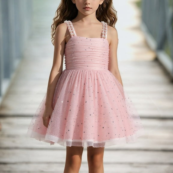Holiday Dress Summer Birthday Dress Kids Princess Dress 4T